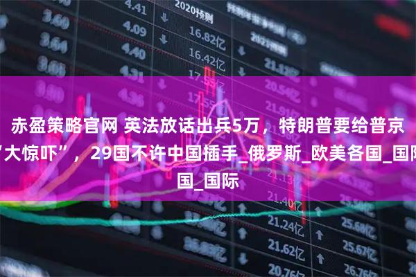 赤盈策略官网 英法放话出兵5万，特朗普要给普京“大惊吓”，29国不许中国插手_俄罗斯_欧美各国_国际